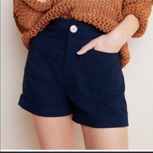 Anthropologie Megan Hi waist shorts